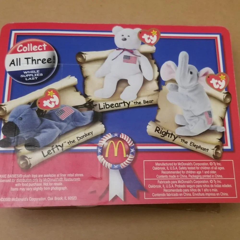 NIB NWOT Libearty McDonalds Beanie Baby, vtg! - Picture 3 of 3